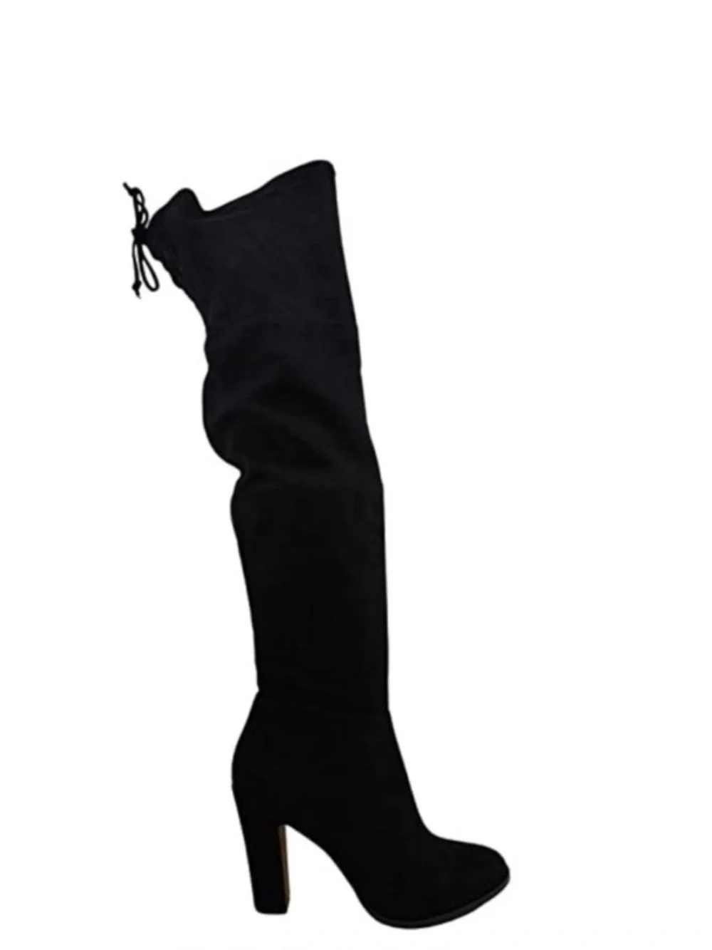Vince Camuto Cheera Black Stretch Microsuede Over the Knee High Heel Boots 11